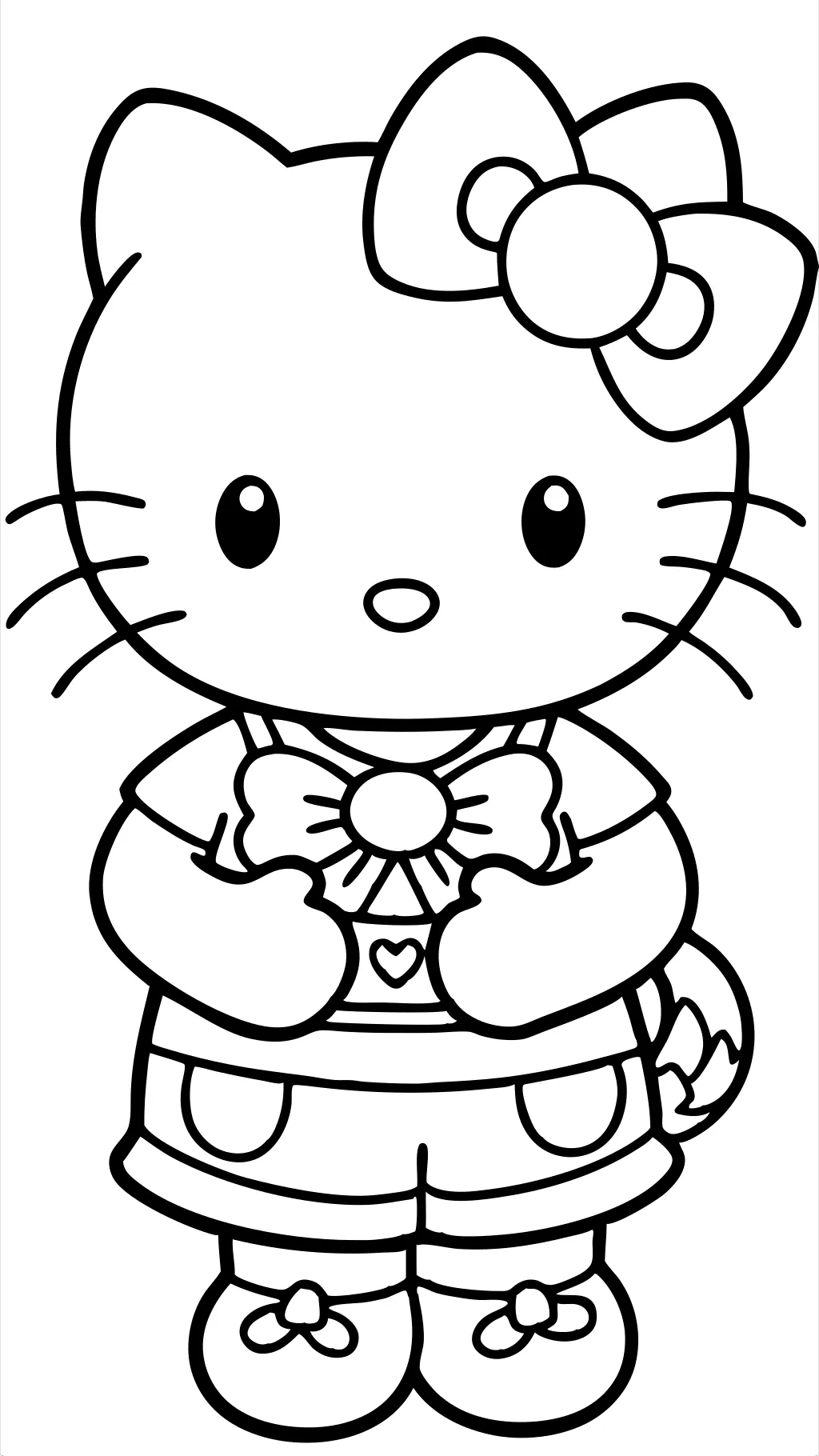 Páginas para colorear de Hello Kitty de Hello Kitty